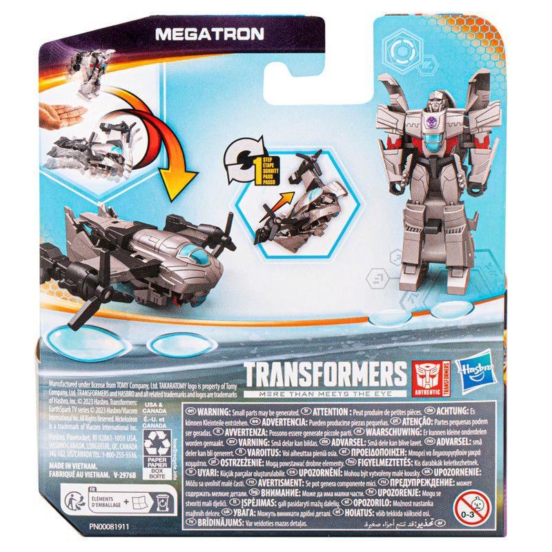 Figura de Acción Transformers EarthSpark 1-Step Flip Megatron-3