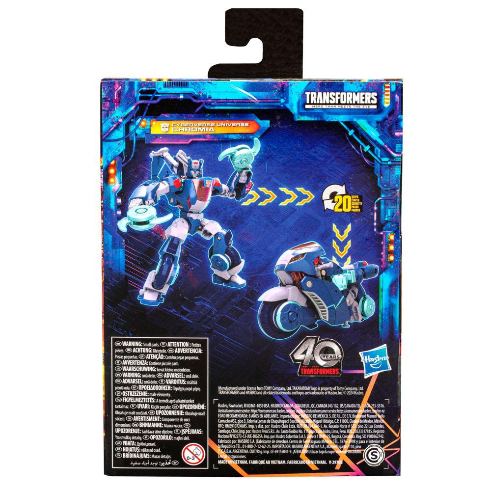 Figura de Acción Transformers Legacy United Deluxe Cyberverse Universe Chromia -4
