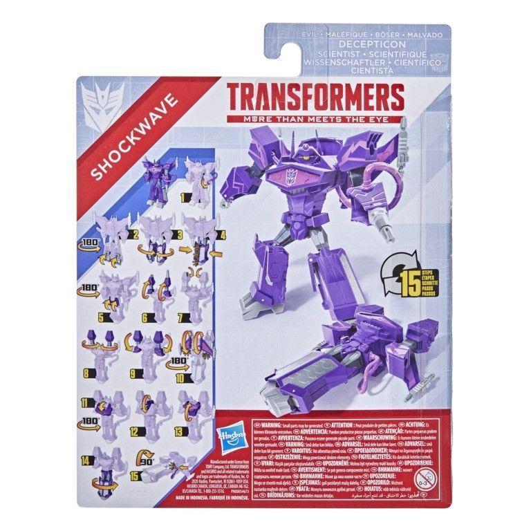 Figura Transformers Auténticos Alpha Shockwave-3
