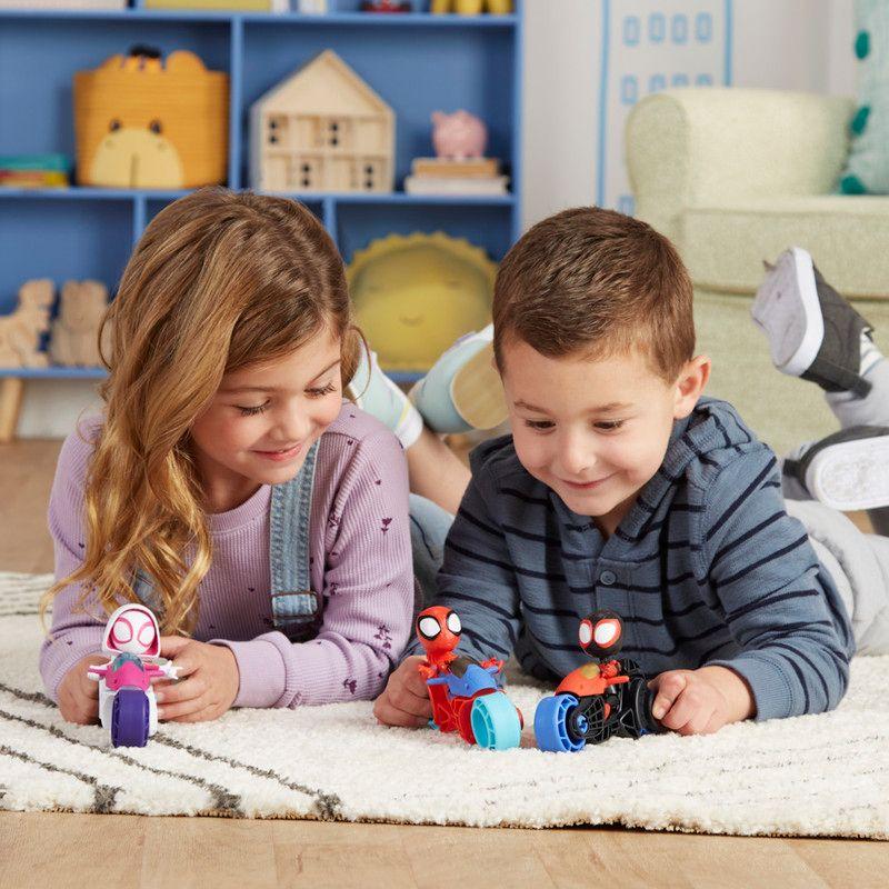 Figura de Acción Spidey & His Amazing Friends Héroe y Motocicleta Surtido-3