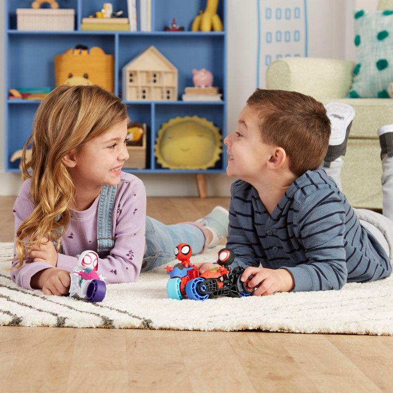 Figura de Acción Spidey & His Amazing Friends Héroe y Motocicleta Surtido-6