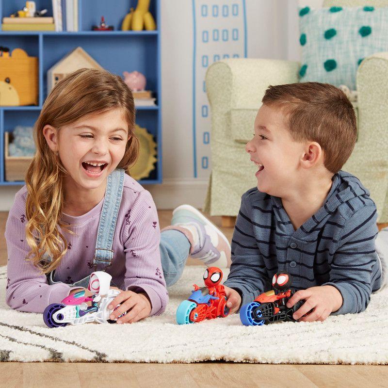 Figura de Acción Spidey & His Amazing Friends Héroe y Motocicleta Surtido-7