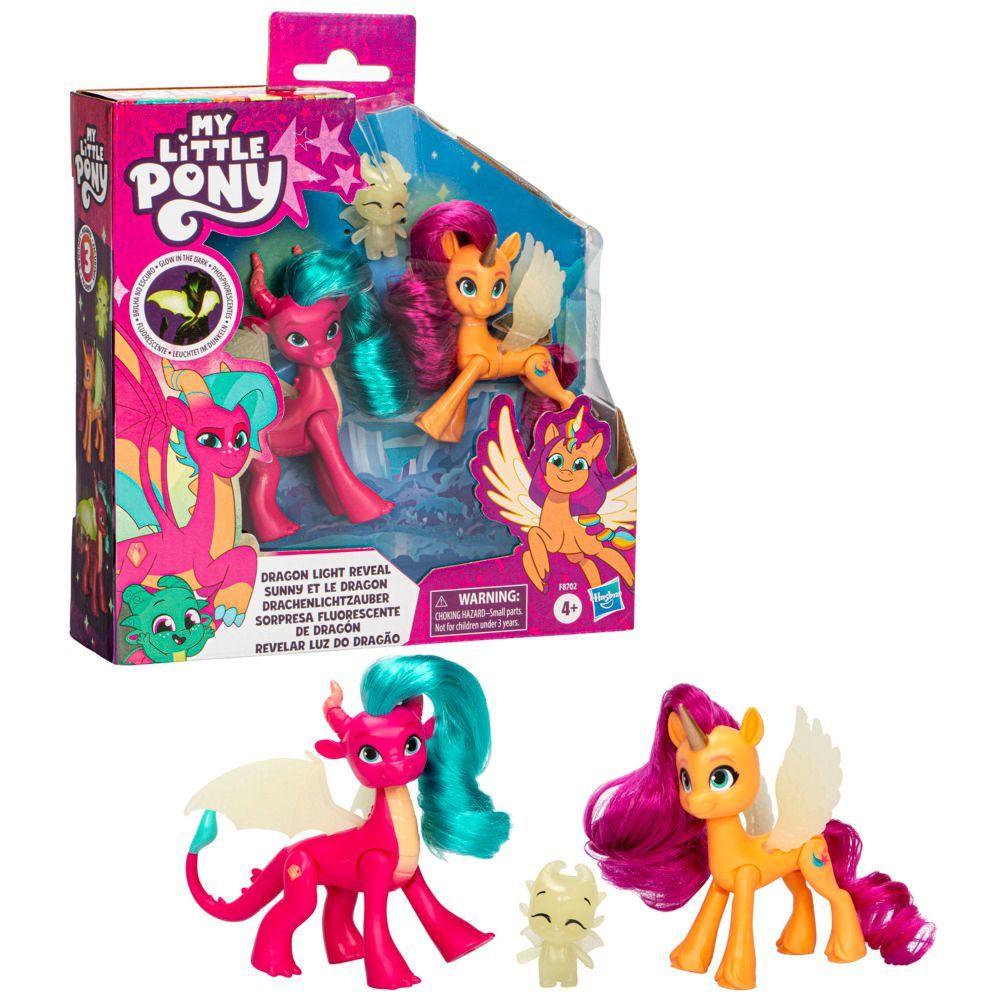 Muñeca My Little Pony Sorpresa Fluorescente de Dragón-1