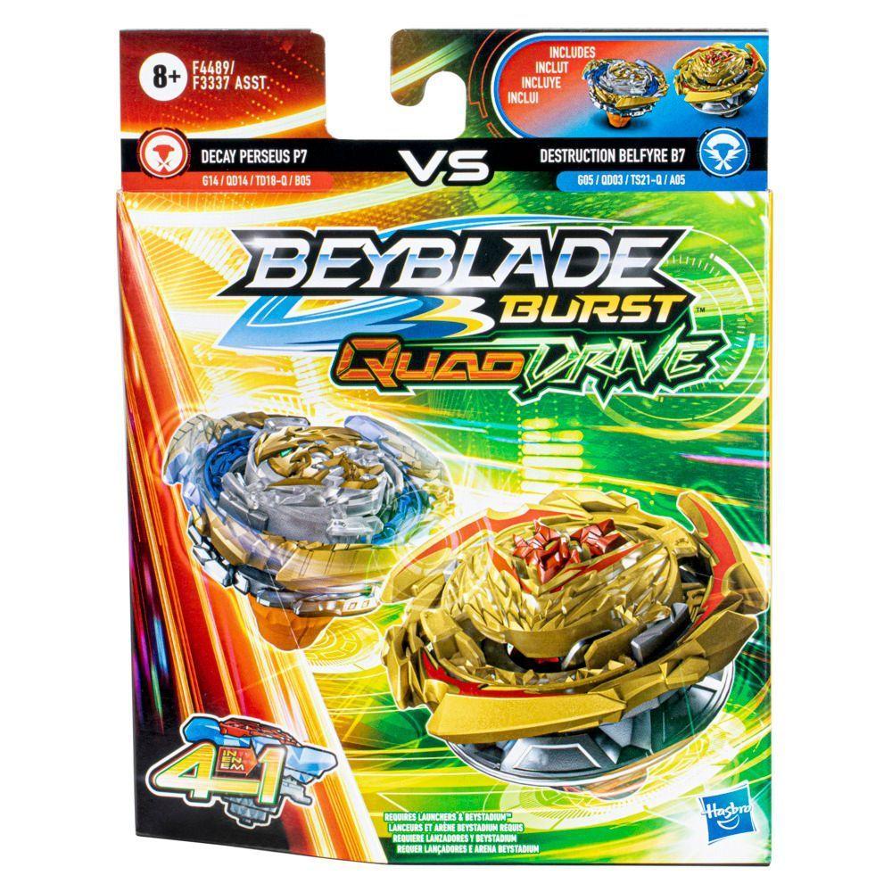 Trompo Beyblade Quad Drive Perseus P7 Belfyre B7 -2