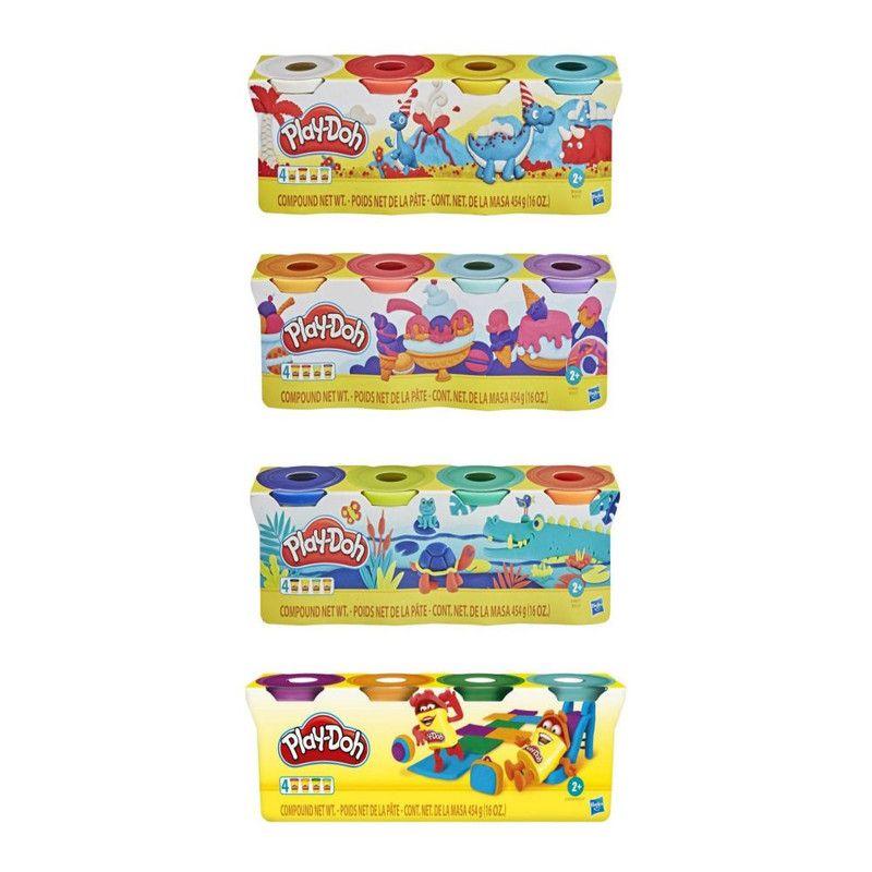 Masas y Plastilinas Play Doh 4 Pack Colores Clásicos Surtido-1