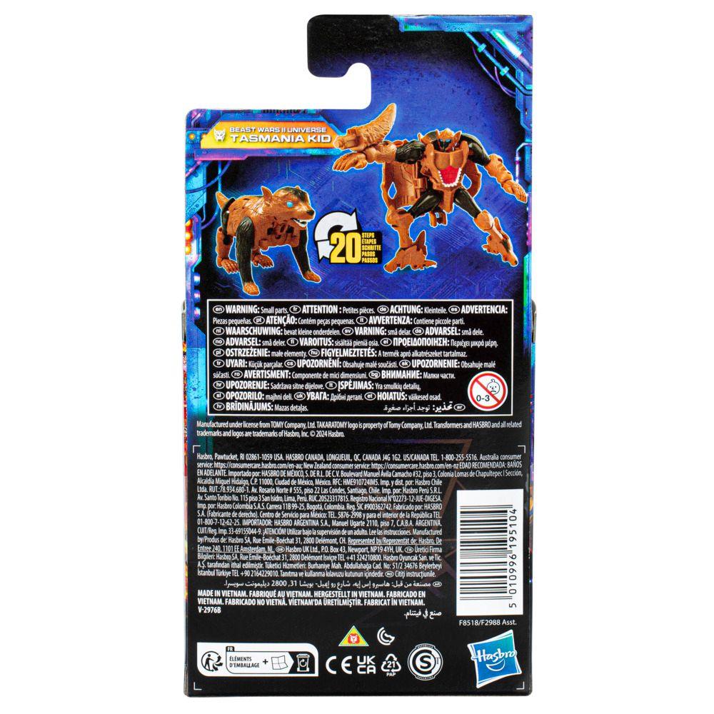 Figura de Acción Transformers Legacy United Core Class Beast Wars II Universe Tasmania Kid-3