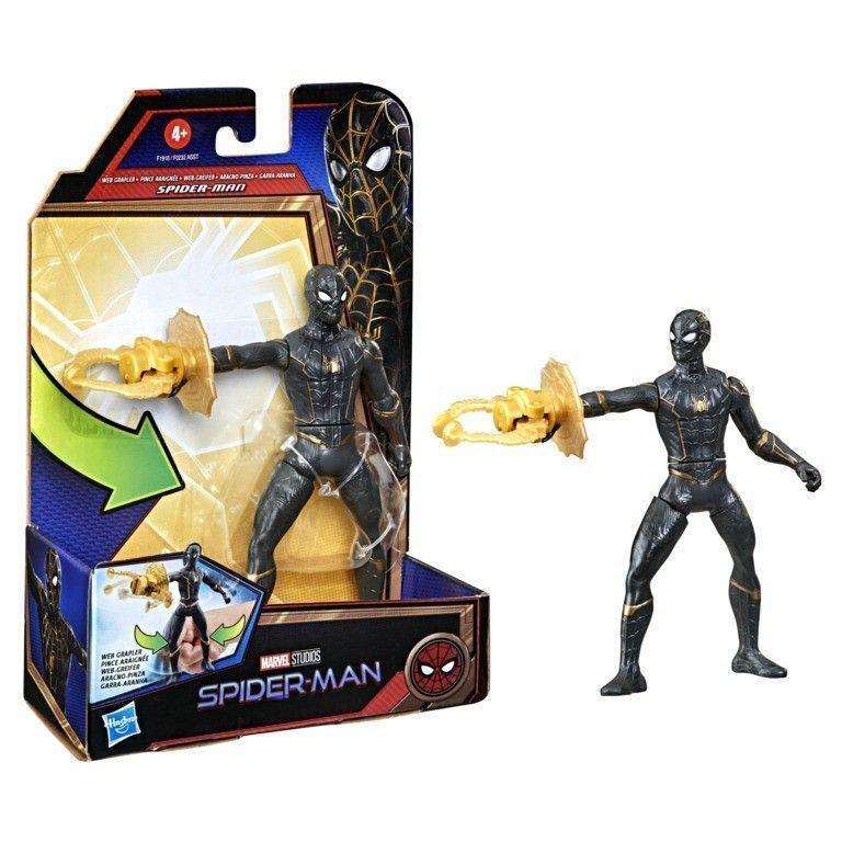 Figura Spiderman Aracno Pinza Spiderman Traje Negro-2