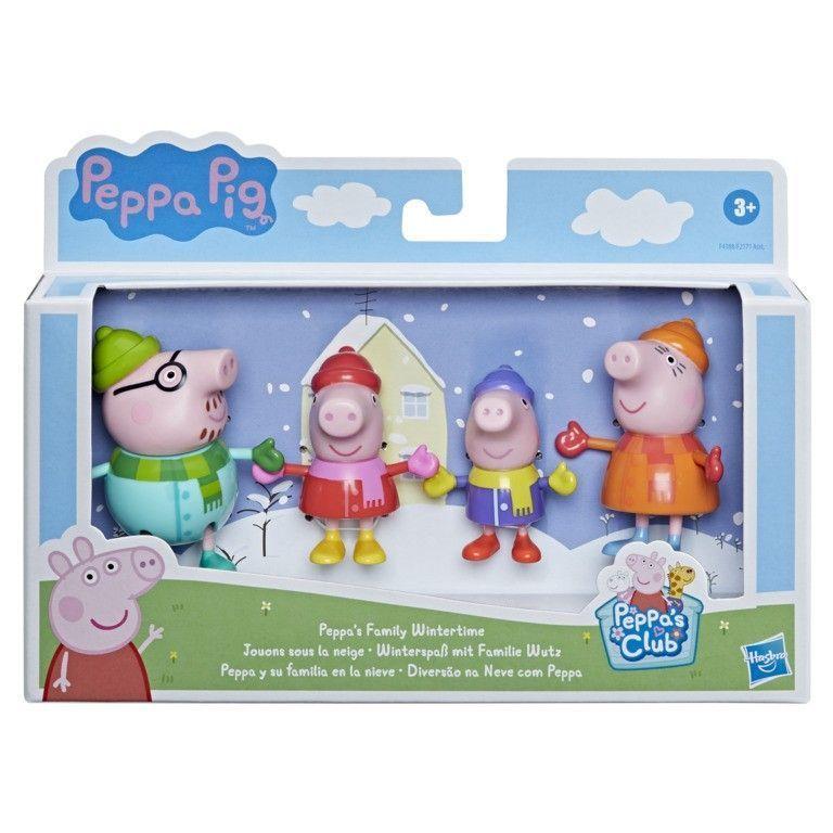Figura Peppa Pig En La Nieve Con Su Familia-0