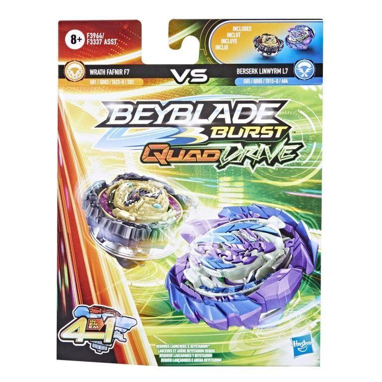 Trompo Beyblade Burst Quad Drive Vs Linwyrm L7 Fafnir F7-1