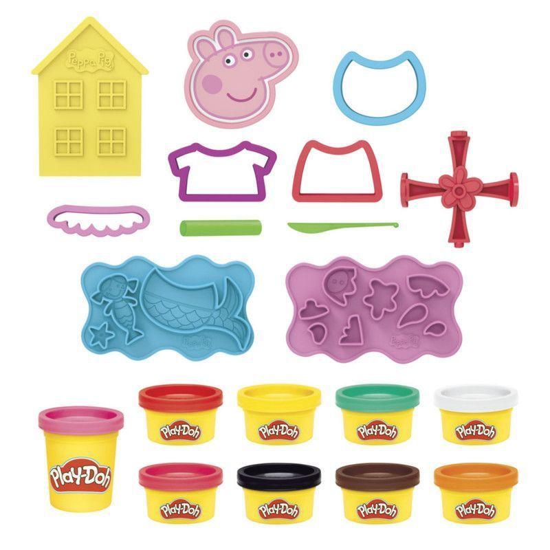 Masas y Plastilinas Play-Doh Peppa Pig Crea Diseña-1