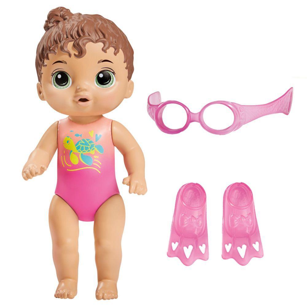 Muñeca Baby Alive Sunny La Nadadora Cabello Castaño-2