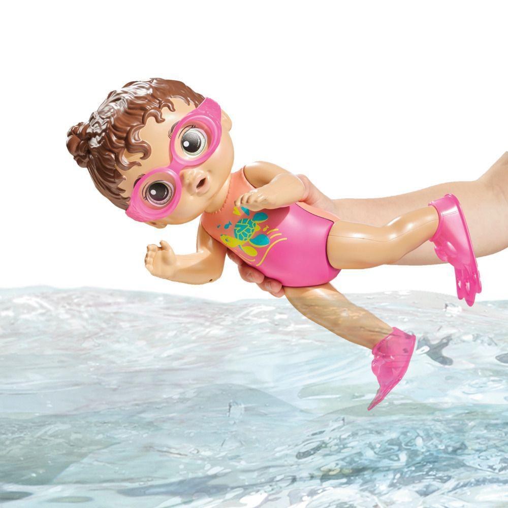 Muñeca Baby Alive Sunny La Nadadora Cabello Castaño-4