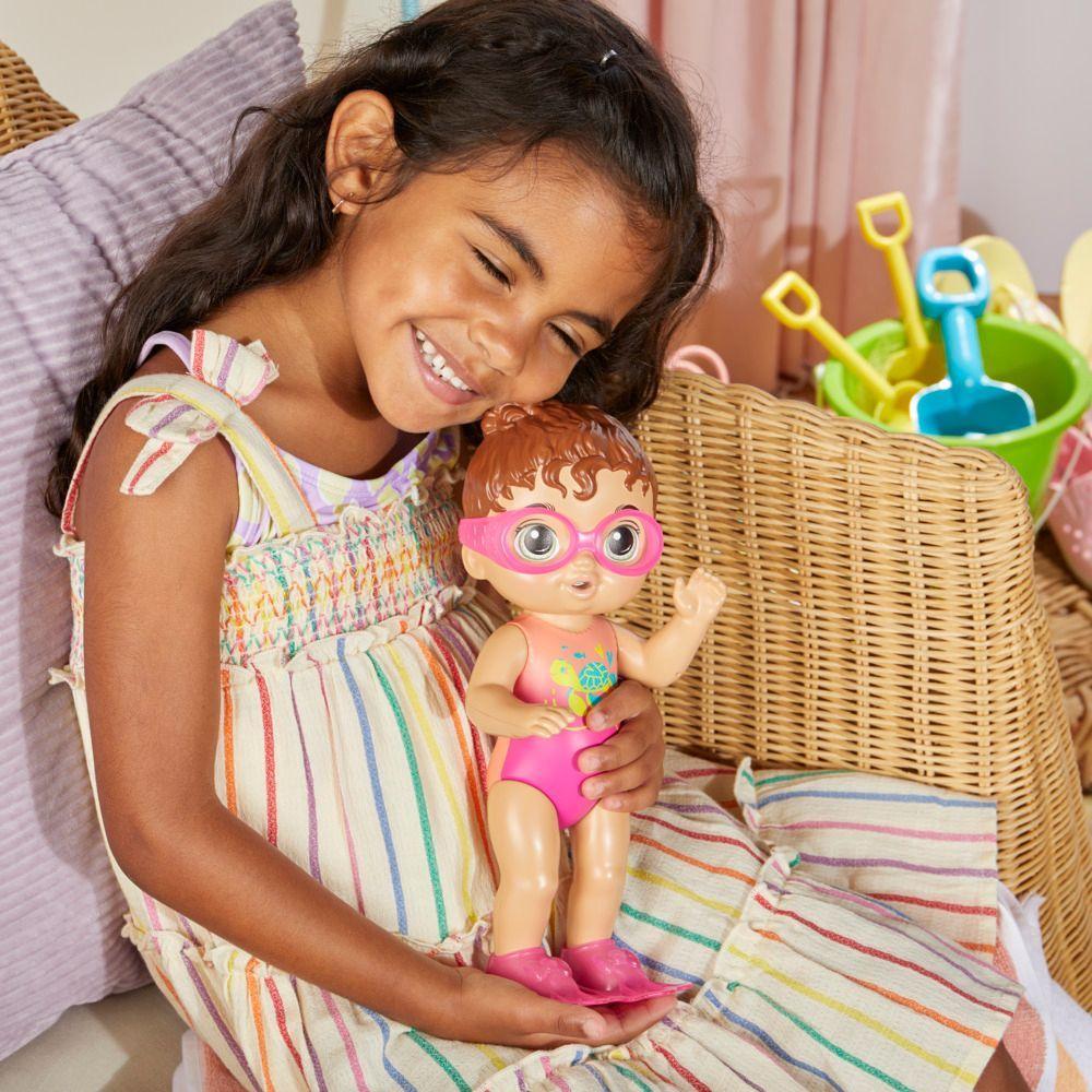 Muñeca Baby Alive Sunny La Nadadora Cabello Castaño-7