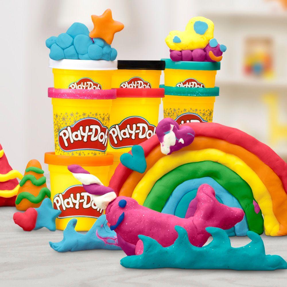 Masas y Plastilinas Play Doh Set Brillantes Creaciones-4