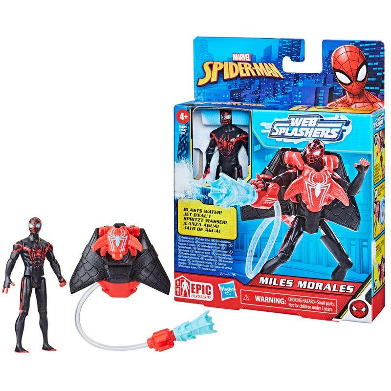 Figura de Acción Spiderman Epic Hero Series Web Splashers Miles Morales-2