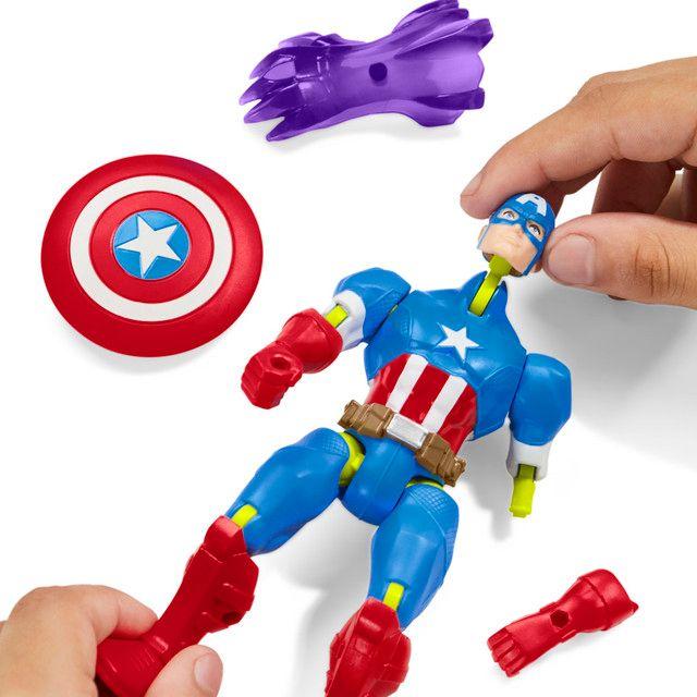 Figura de Acción Marvel Avengers MixMashers Capitán América-6
