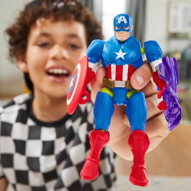 Figura de Acción Marvel Avengers MixMashers Capitán América-9