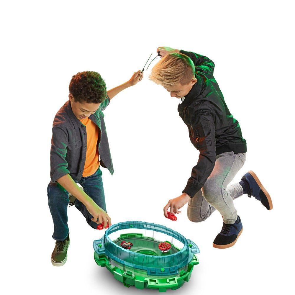 Estadio beyblade descenso interestelar verde-2