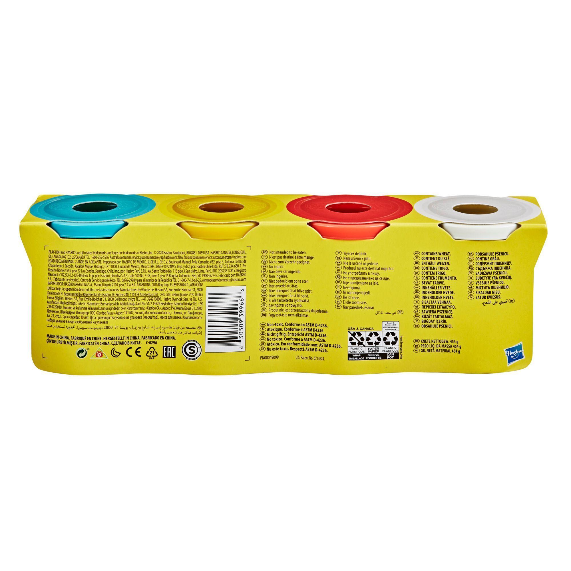 Play-Doh Set 4 Colores Clásicos, Latas De 112 Gr-3