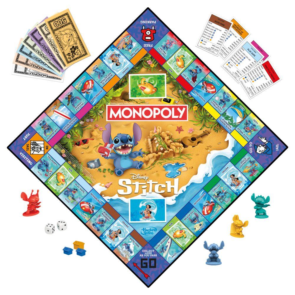 Juego de Mesa Monopoly Disney Stitch-3