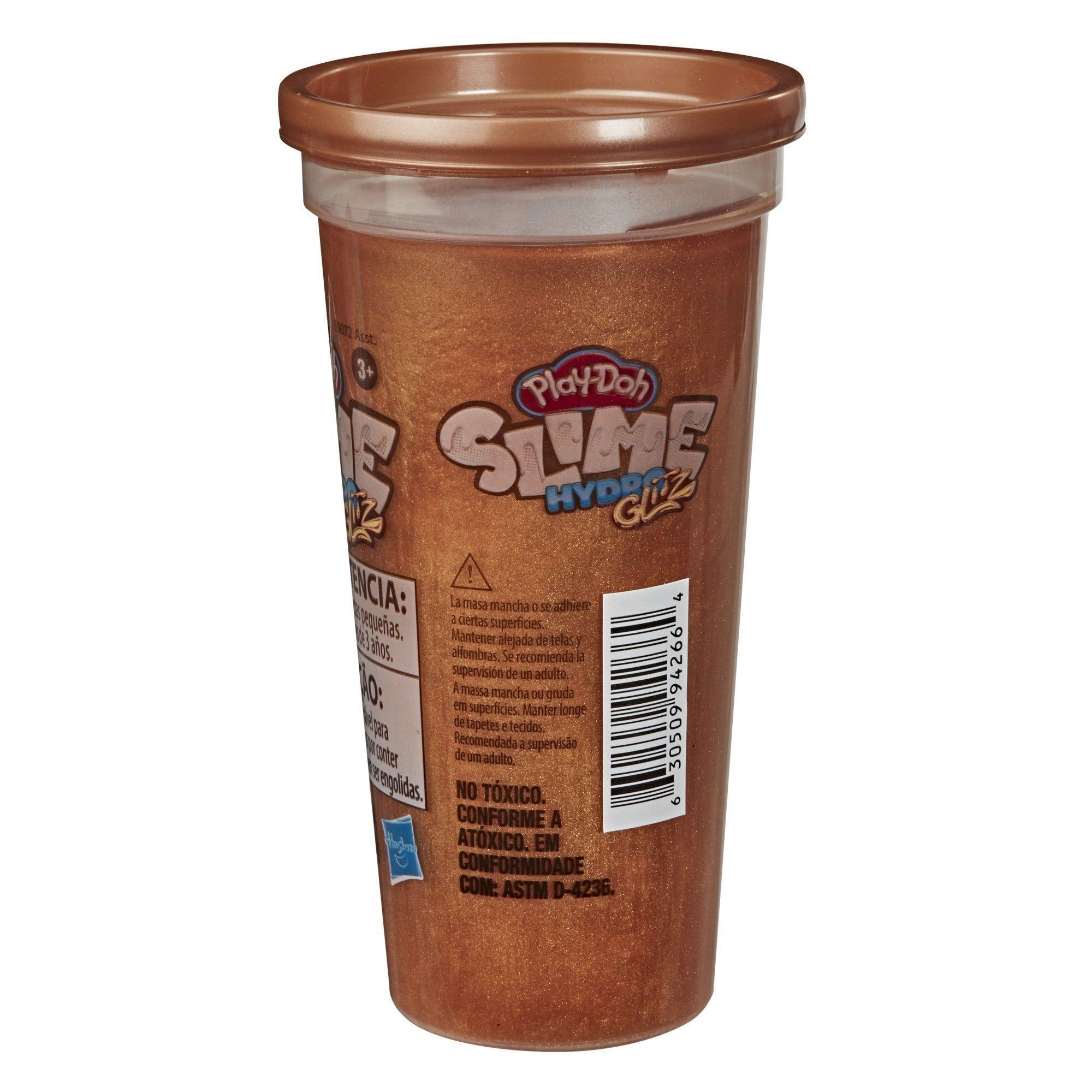 Masa Silme Play-Doh Slime Hydroglitz Bronceada-0