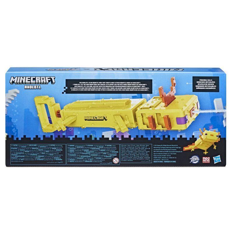 Lanzador De Agua Super Soaker Minecraft Axolotl-3
