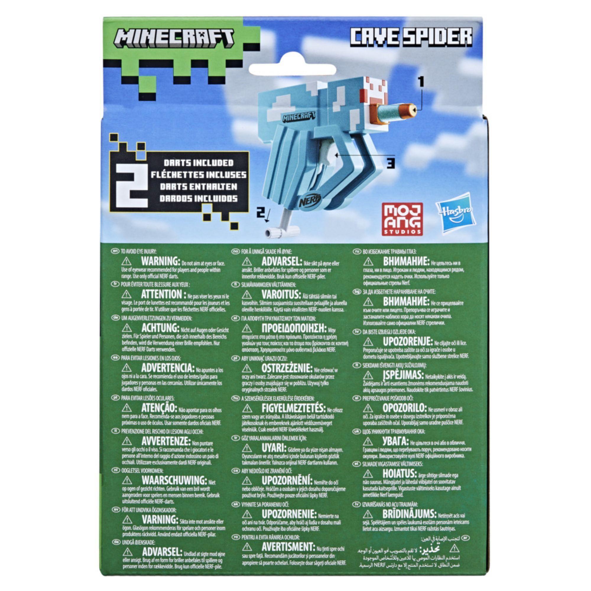 Lanzador Nerf Minecraft Cave Spider-3