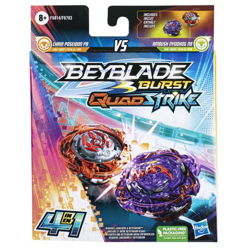 Trompo Beyblade Burst Strike Nyddhog y Poseidon-0