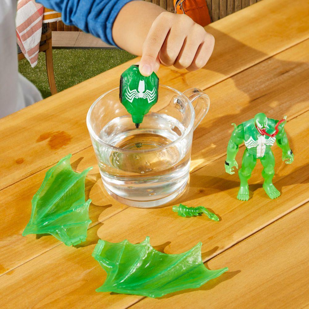 Set Spiderman Epic Hero Series Web Splashers Hidroataque Aéreo de Simbionte Verde-4