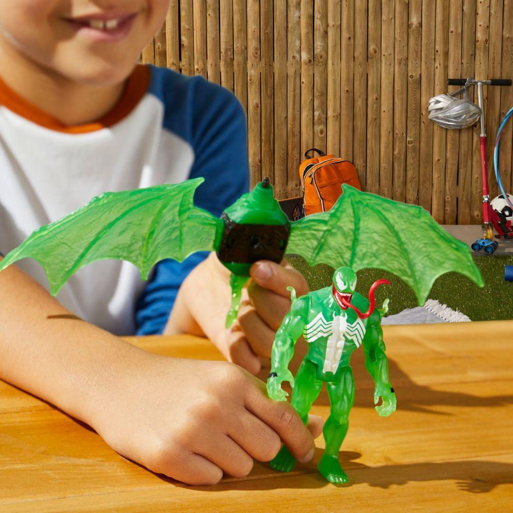 Set Spiderman Epic Hero Series Web Splashers Hidroataque Aéreo de Simbionte Verde-6