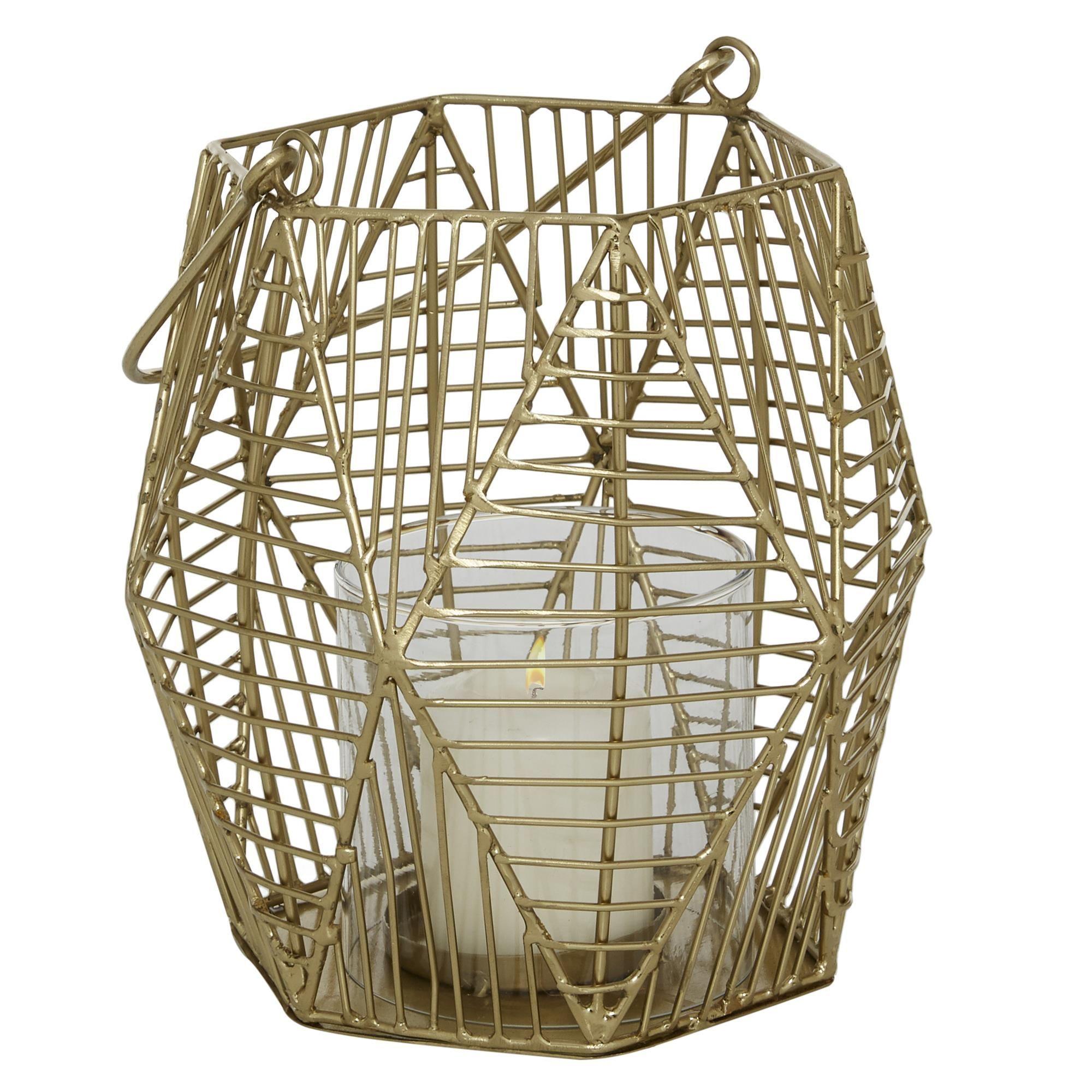 Fanal dorado geometrico 1-0