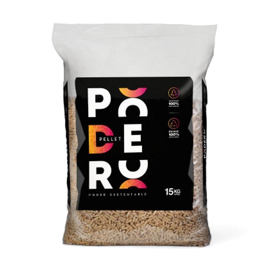 Pack 12 Bolsas de Pellet de Madera Podero – 15 kg c/u (180 kg Total) | Alto Rendimiento y Calor-0
