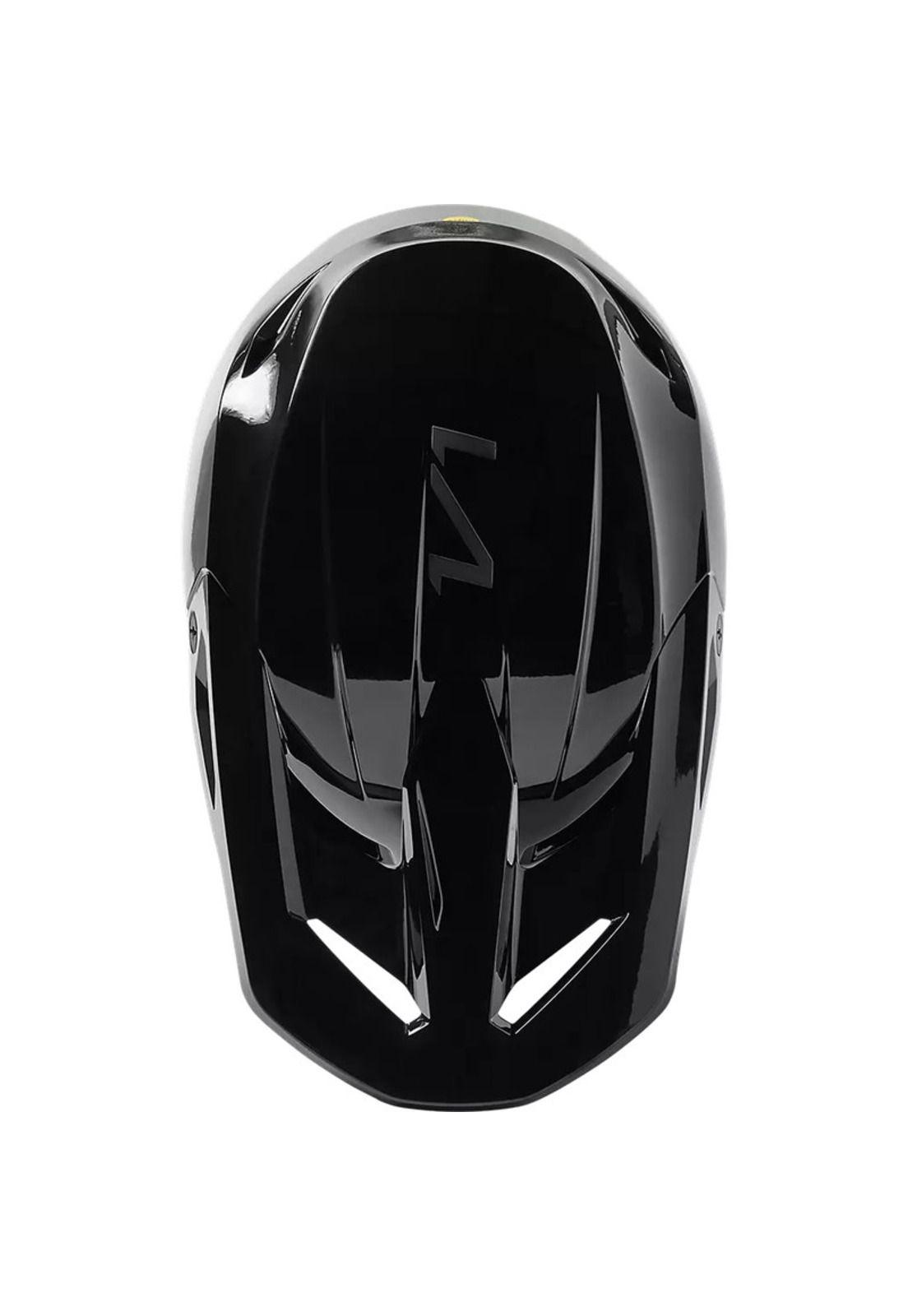 Casco Moto V1 Solid Negro Fox-3