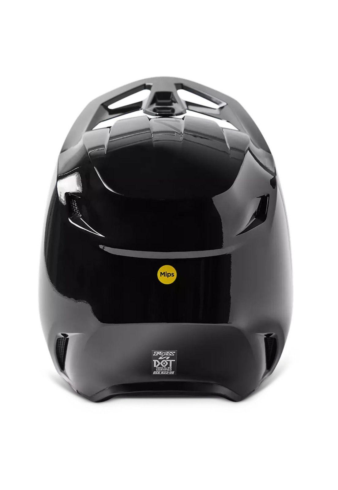 Casco Moto V1 Solid Negro Fox-5