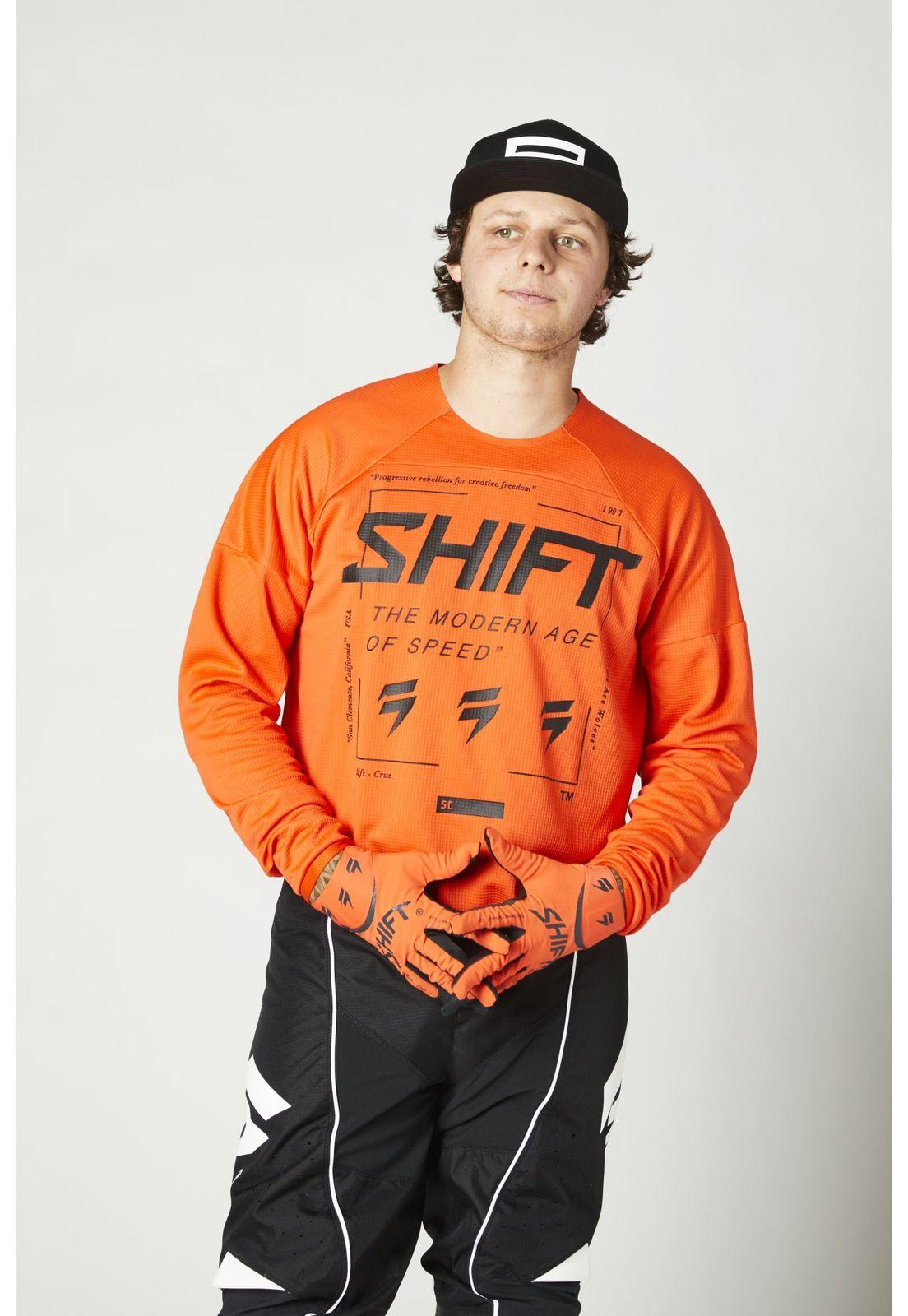 Polera Moto Whit3 Label Bliss Naranjo Shift-2