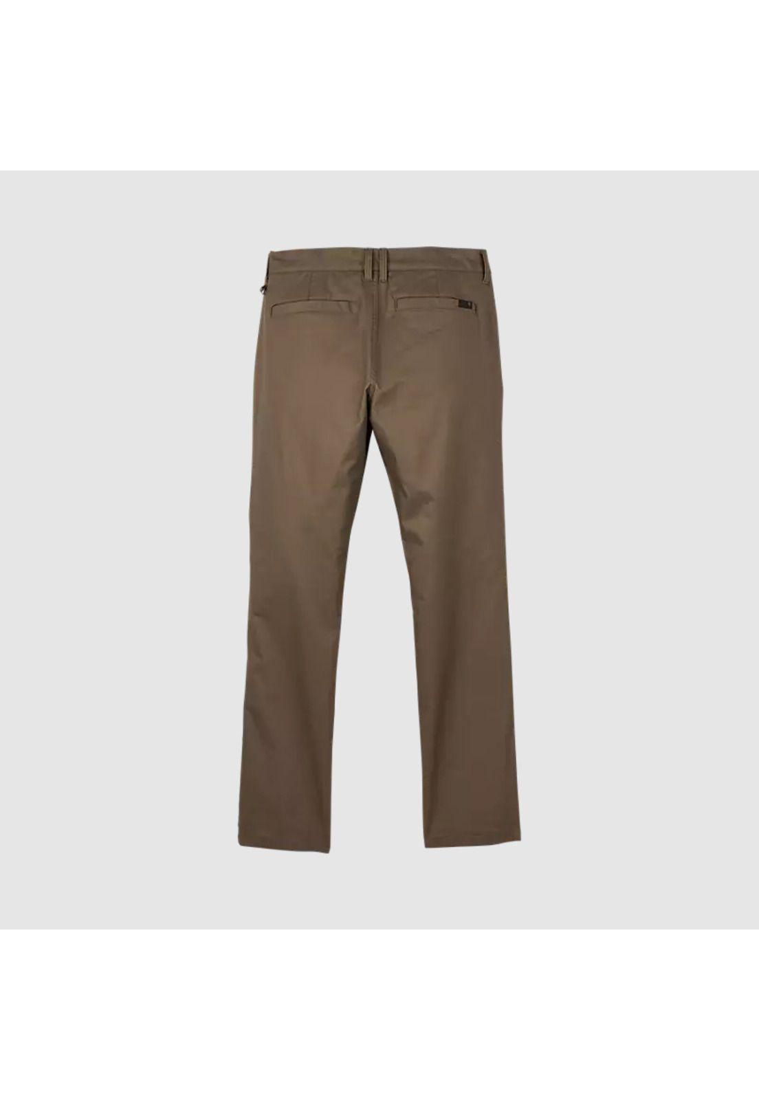 Pantalon Lifestyle Essex Slim Elástico Cafe Fox-3