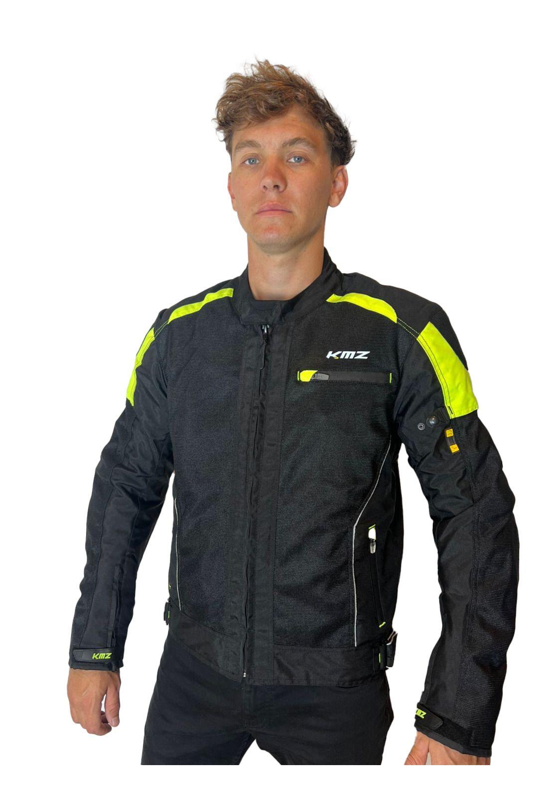 Chaqueta Moto Calle Chungungo Negro/Amarillo KMZ-1