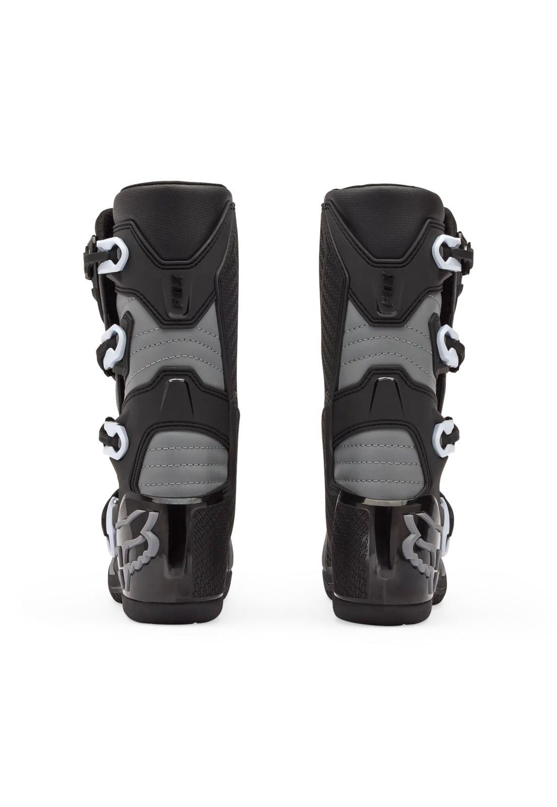 Botas Moto Niño Comp Negro/Gris Fox-3
