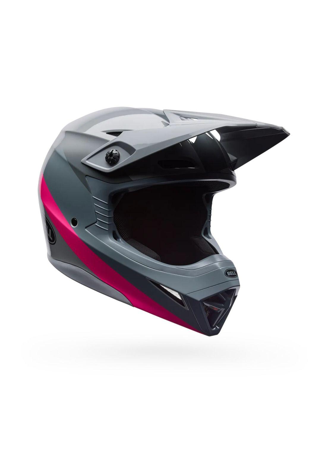 Casco Moto MX-10 Mips Aviator Gris/Rosado Bell-1