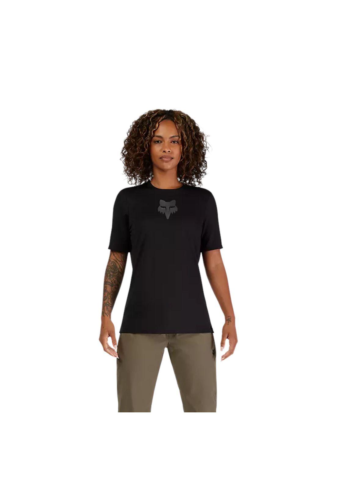 Polera Bicicleta Mujer Ranger Head Negro Fox-2