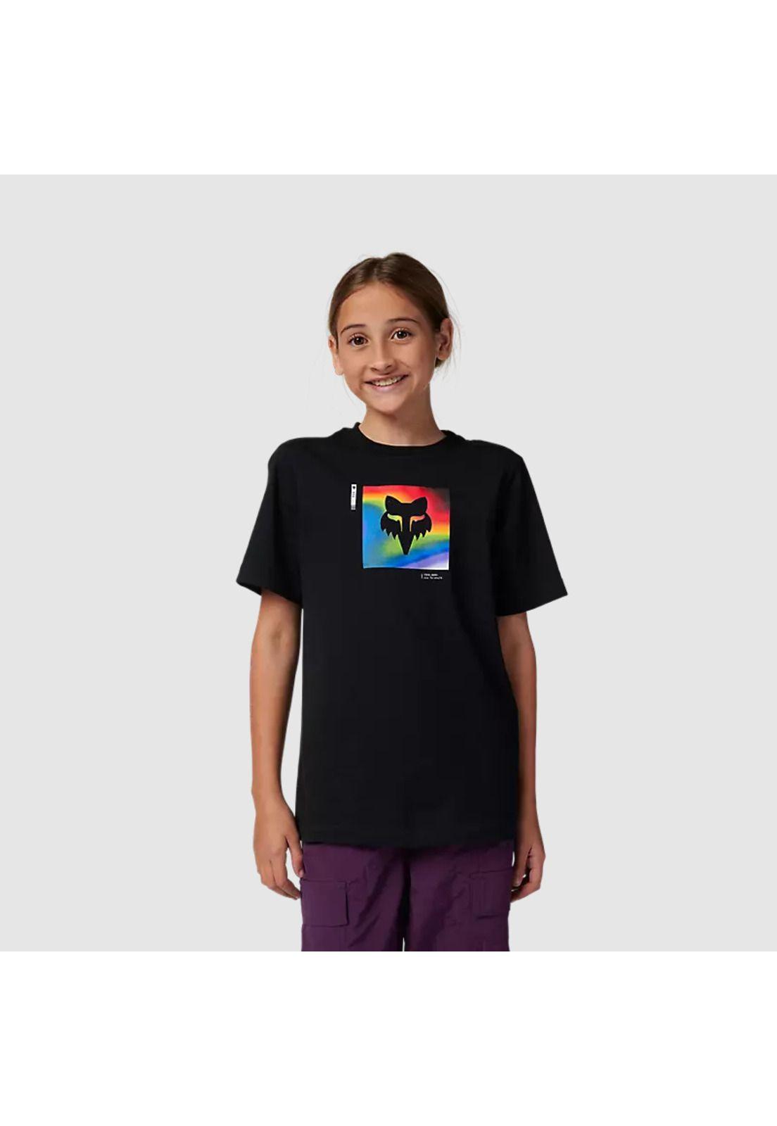 Polera Lifestyle Niño Scans Premium Negro Fox-2