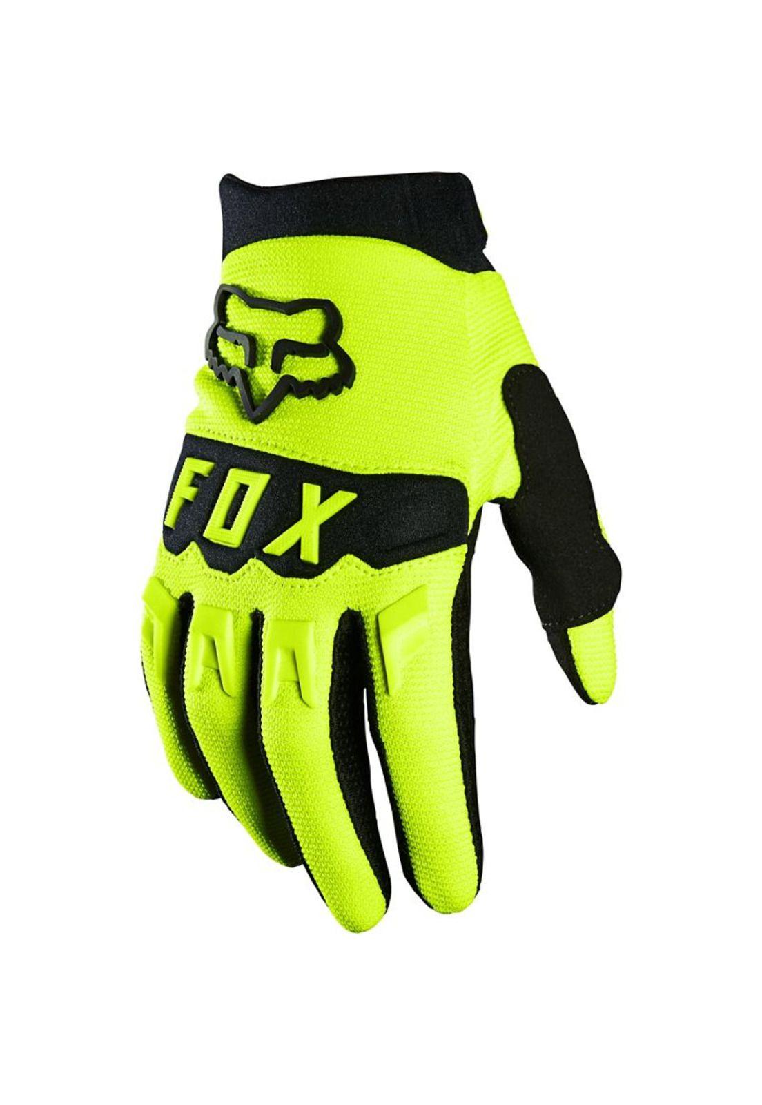 Guantes Moto Niño Dirtpaw Amarillo Fluor Fox-0