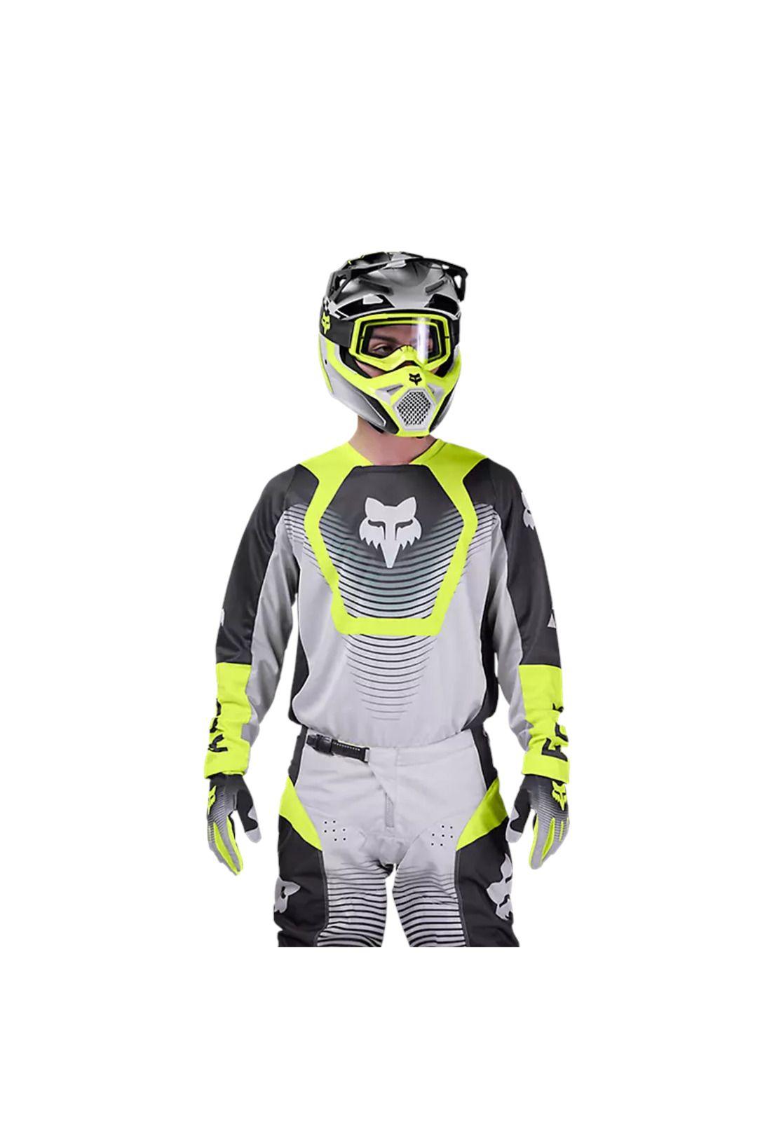 Polera Moto 180 Collect Amarillo/Negro Fox-2