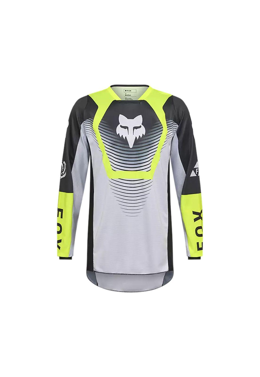 Polera Moto 180 Collect Amarillo/Negro Fox-0