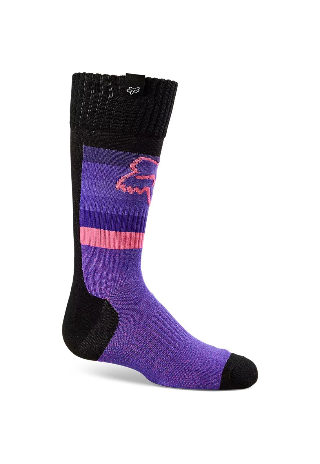Calcetines Moto Niño 180 Toxsyk Morado/Rosado Fox-0