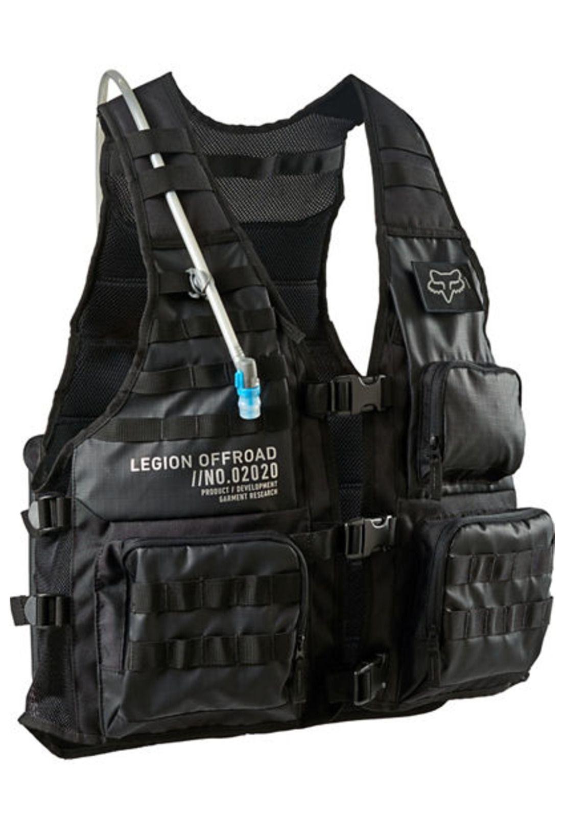 Chaqueta Moto Legion Tac Vest Negro Fox-1