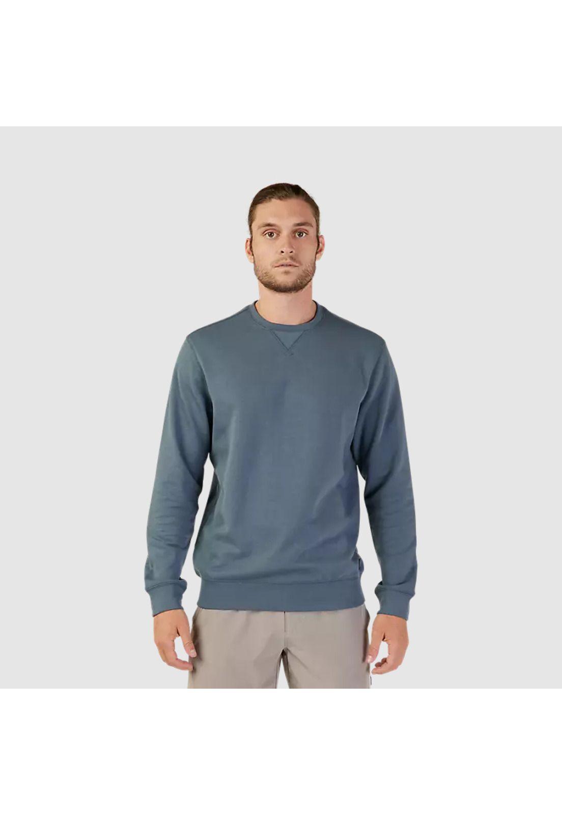 Poleron Lifestyle Level Up Azul Acero Fox-0