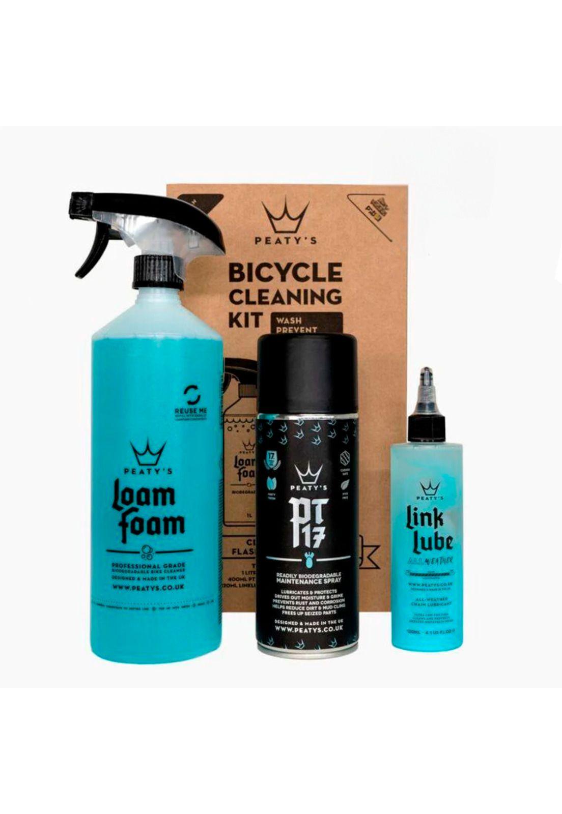 Kit Limpieza Bicicleta Espuma de Lavado, Spray de Mantencion y Lubricante Cadena Peaty's-2