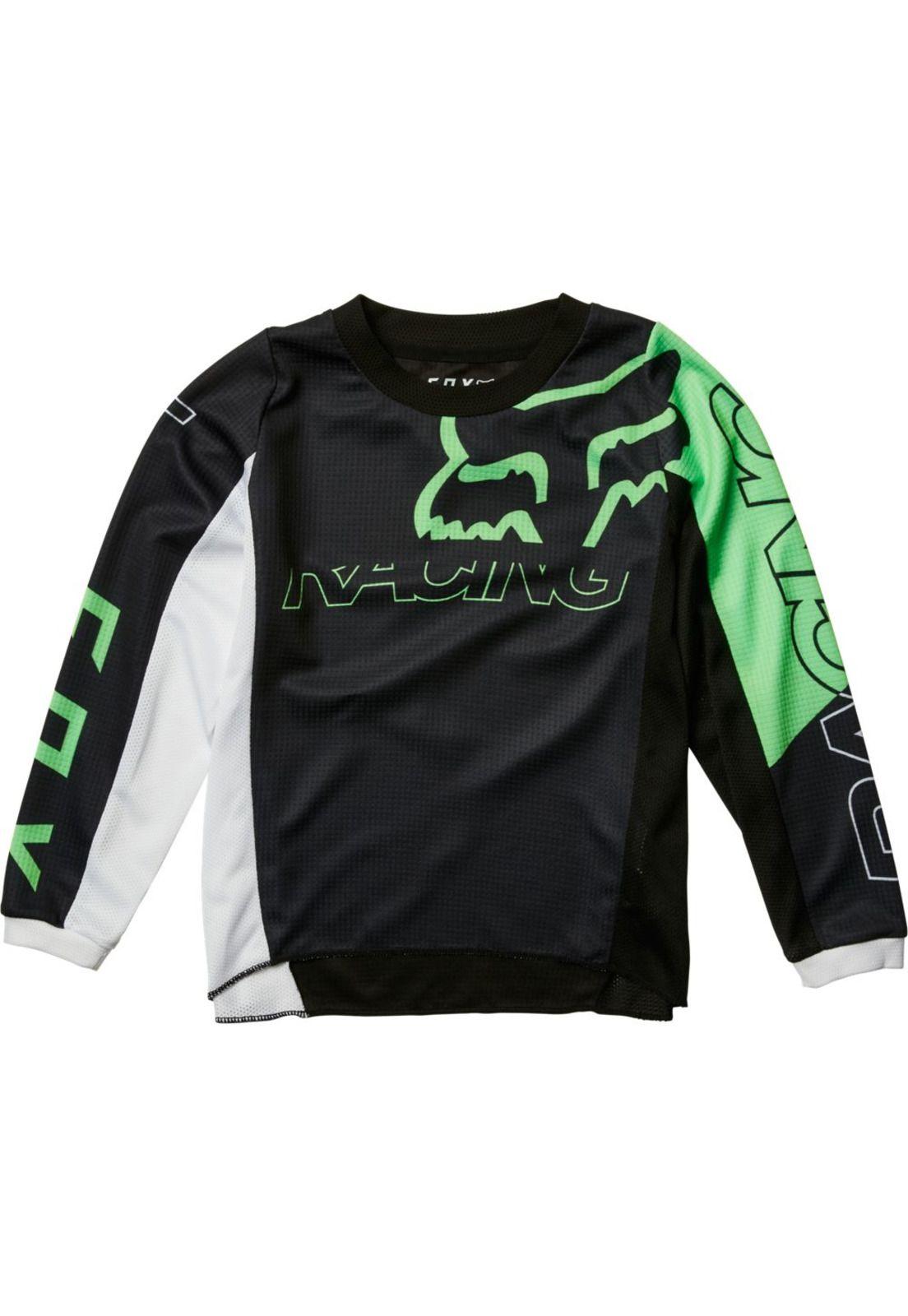 Polera Moto Infantil Skew Negro Fox-0