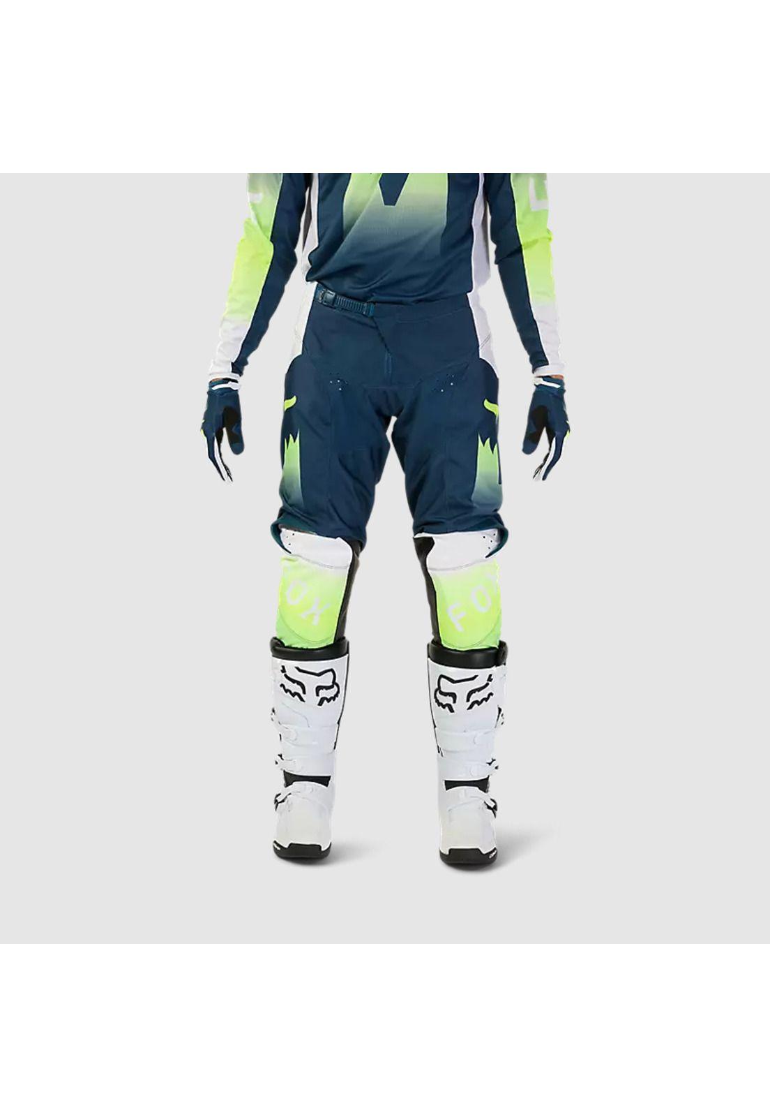 Pantalon Moto 180 Flora Azul Petroleo Fox-2